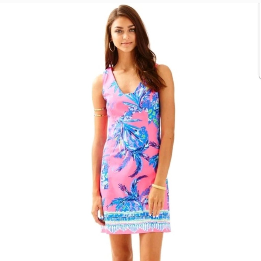 NWT Lilly Pulitzer Tandie Shift Tiki Pink Sz. 0